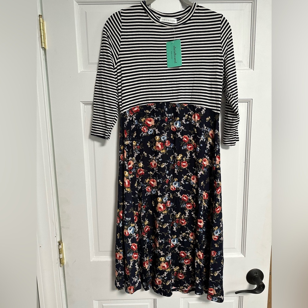 Chris & Carol Midi Maternity Dress